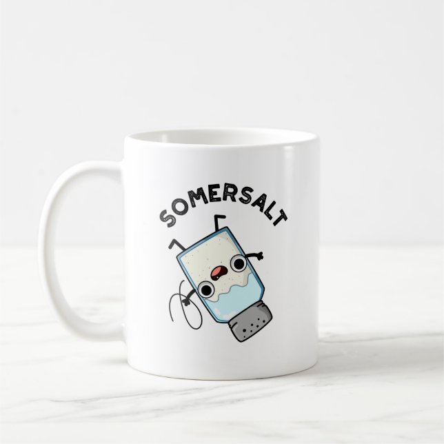Somersalt Funny Somersault Salt Pun  Coffee Mug (Left)