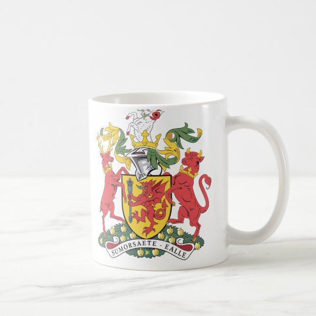 Somerset Coat of Arms Coffee Mug (Right)