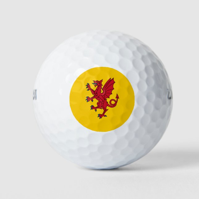 Somerset county flag golf balls (Front)