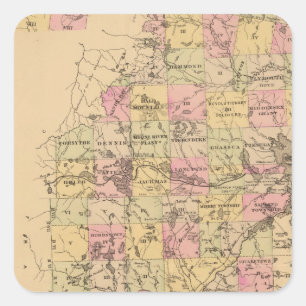 Somerset County, Maine Square Sticker