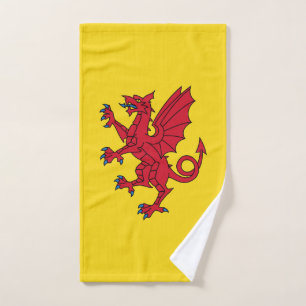 Somerset Flag England dragon symbol Hand Towel