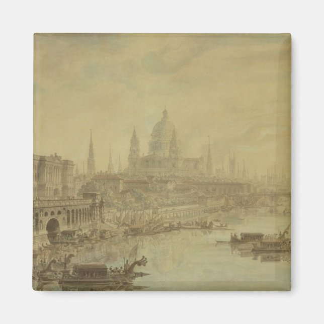 Somerset House, St. Paul's Cathedral and Blackfria Magnet (Front)