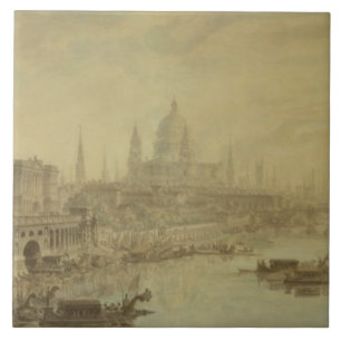 Somerset House, St. Paul's Cathedral and Blackfria Tile