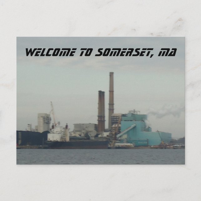 Somerset, MA Postcard (Front)