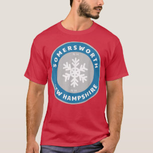 Somersworth New Hampshire NE Winter Snow Snowflake T-Shirt