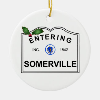 Somerville MA Ceramic Tree Decoration