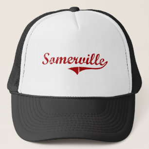 Somerville Massachusetts Classic Design Trucker Hat