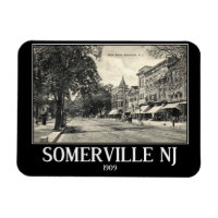 Somerville NJ, Main Street View, Vintage Style