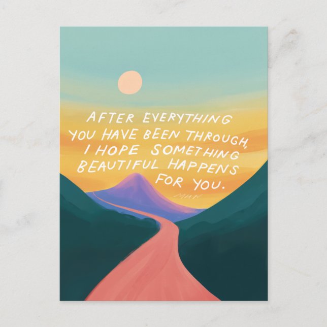 Something Beautiful - Encouraging Postcard (Front)
