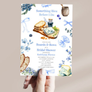 Something Bleu Charcuterie Boards & Bows Bridal Invitation
