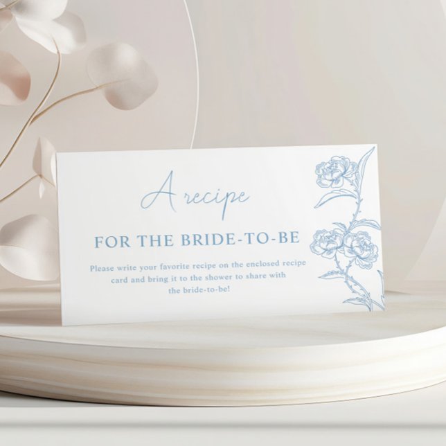 Something Blue A Recipe For The Bride To Be Game Enclosure Card (Creator Uploaded)