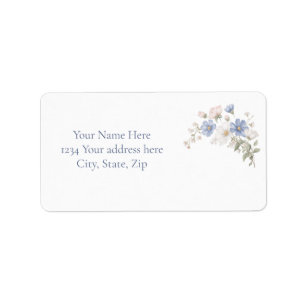 Something Blue Address Label