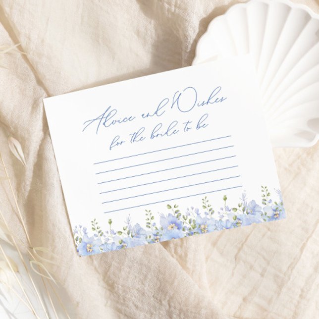 Something Blue Advice Bridal Shower Enclosure Card (Creator Uploaded)