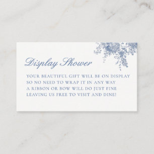 Something Blue Baby Shower Display Shower Enclosure Card