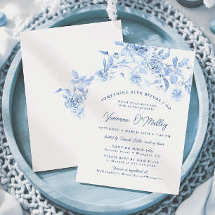 Something Blue Beflore I Do Bridal Shower Invitation