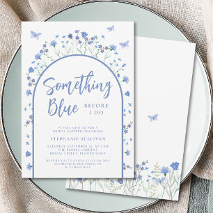 Something Blue Before I Do Arch Bridal Shower Invitation