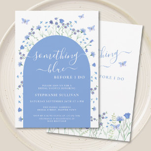 Something Blue Before I Do Arch Bridal Shower Invitation