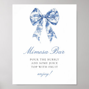 Something Blue Before I Do Bridal Mimosa Bar Sign