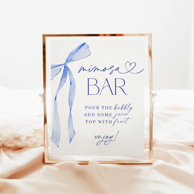 Something Blue Before I Do Bridal Mimosa Bar Sign (Creator Uploaded)