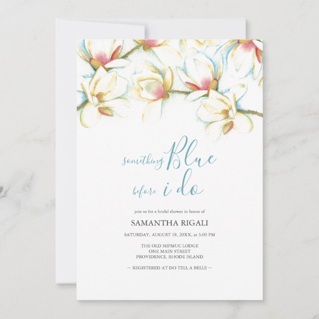 Something Blue Before I do Bridal Shower (Front)