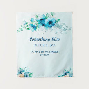 Something Blue Before I Do Bridal Shower Backdrop Tapestry