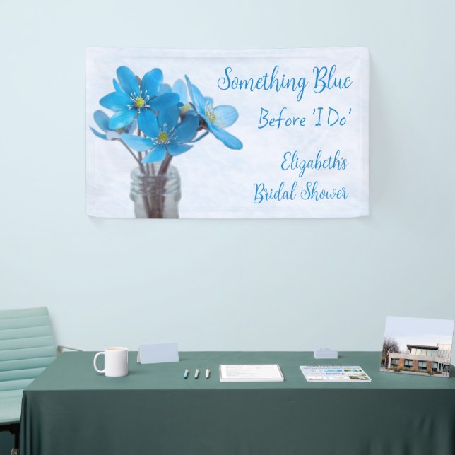 Something Blue Before I Do Bridal Shower Banner (Tradeshow)