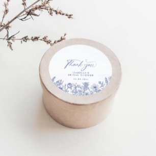 Something Blue Before I do Bridal Shower Classic Round Sticker