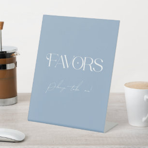 Something Blue Before I Do Bridal Shower Favors Pedestal Sign