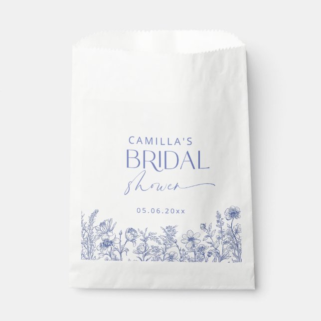 Something Blue Before I do Bridal Shower  Favour Bags (Front)