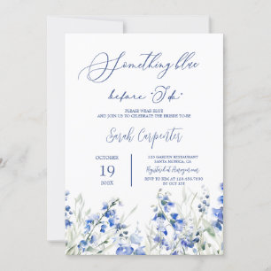 Something Blue Before I Do Bridal Shower  Invitation