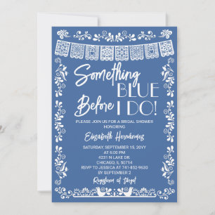 Something Blue Before I Do Bridal Shower Invitation