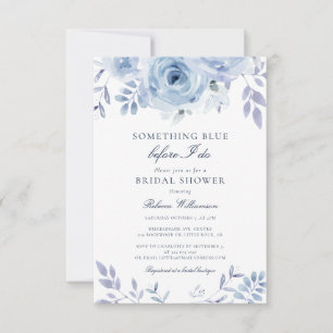 Something Blue Before I Do Bridal Shower Invitation