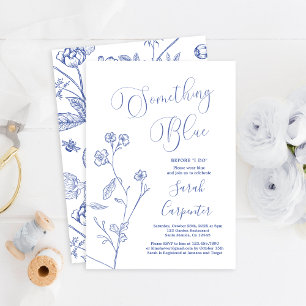 Something Blue Before I do Bridal Shower Invitation
