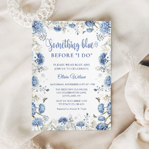 Something Blue Before I Do, Bridal Shower Invitation