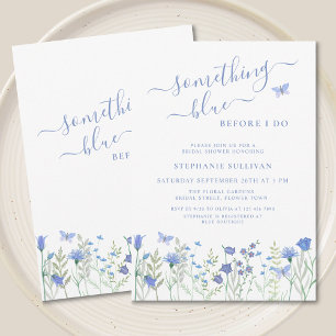 Something Blue Before I Do Bridal Shower Invitation