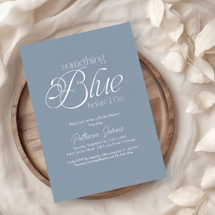 Something Blue Before I Do Bridal Shower Invitation