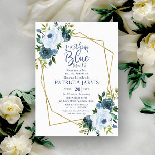 Something Blue Before I Do Bridal Shower  Invitation