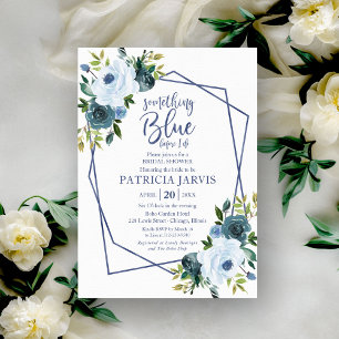 Something Blue Before I Do Bridal Shower  Invitation