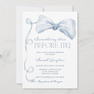 Something Blue Before I Do Bridal Shower  Invitation