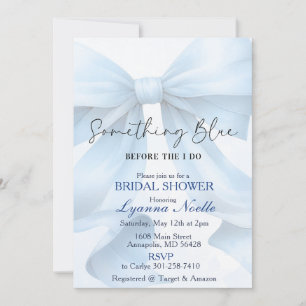 Something Blue before I do Bridal Shower Invitation