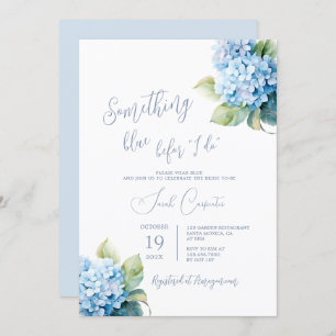 Something Blue Before I Do Bridal Shower  Invitation