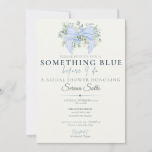 Something Blue Before I Do Bridal Shower Invite