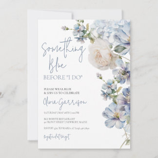 Something Blue Before "I Do" Bridal Shower Invite