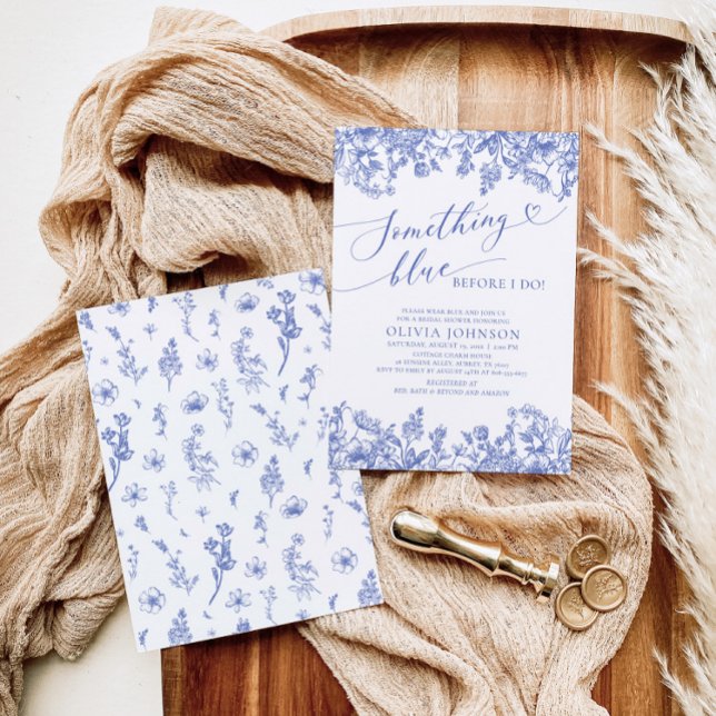 Something Blue Before I do Bridal Shower Invite (Creator Uploaded)