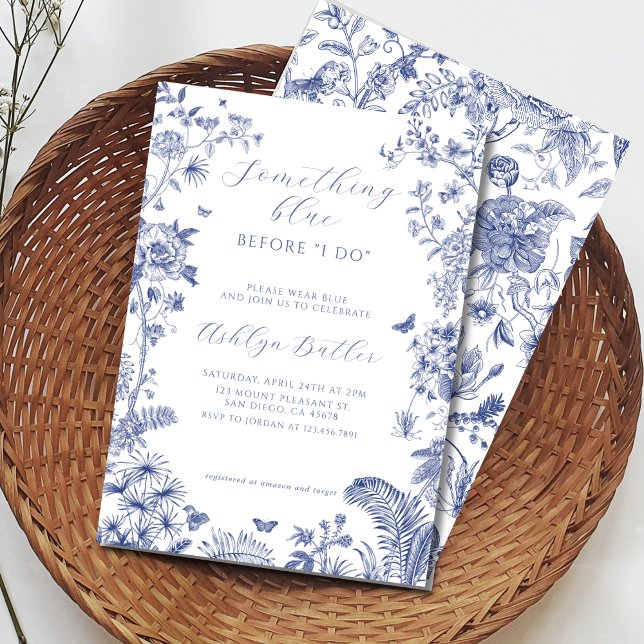 Something Blue Before I Do Bridal Shower Invite (Creator Uploaded)