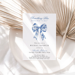 Something Blue Before I Do Bridal Shower Invite