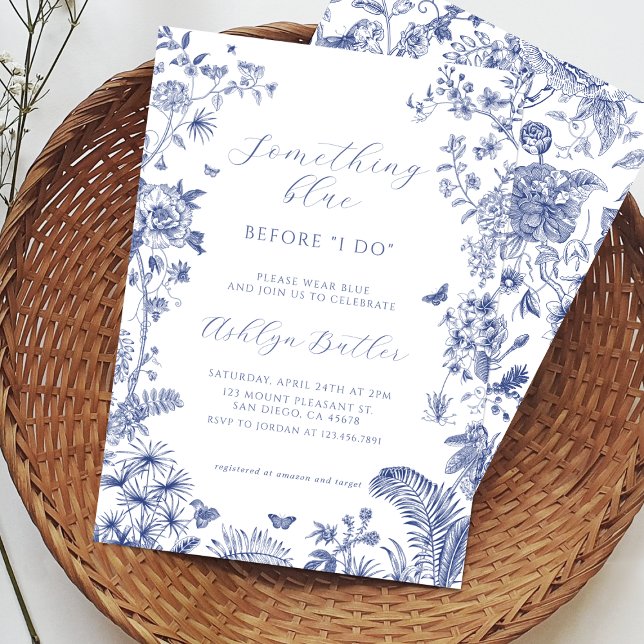 Something Blue Before I Do Bridal Shower Invite (Creator Uploaded)