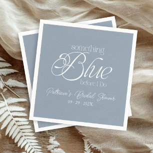 Something Blue Before I Do Bridal Shower Napkin
