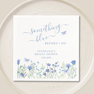 Something Blue Before I Do Bridal Shower  Napkin