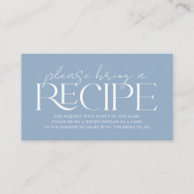 Something Blue Before I Do Bridal Shower Recipe